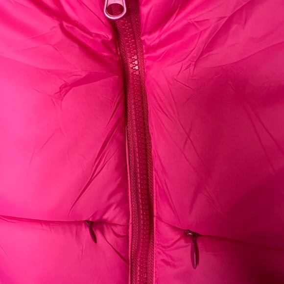 Vibrant Pink and Orange Women's Cropped Reversible Vest - Picture 6 of 13